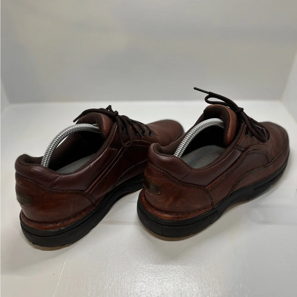 Men's Rockport Eureka Brown Leather Walking Shoes K71201 (Size 9.5) - Picture 5 of 12